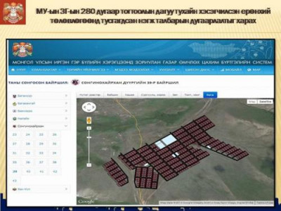 Газар өмчлөлийн цахим системийн III ээлжийн бүртгэл 01-ээс эхэлнэ