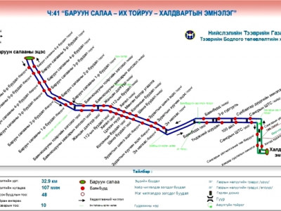 “Баруун салаа-Их тойруу-Сансарын тойрог” чиглэлд өөрчлөлт орууллаа