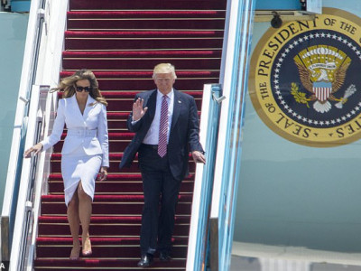 Трамп төрийн өндөр айлчлалын үеэр эхнэрээ хөтлөхийг хүсч шуугиан тарив