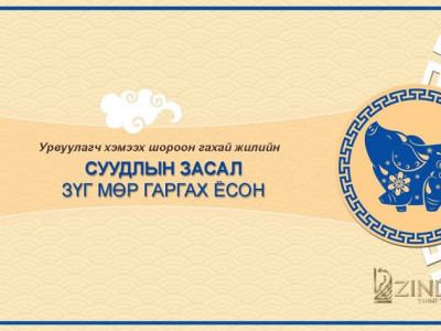 Шинийн нэгний өглөө МӨР ГАРГАХ ёс болон СУУДЛЫН ЗАСАЛ