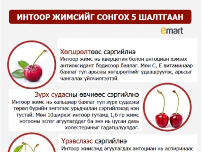 Шинэхэн, шүүслэг, амтлаг интоор жимс Монголд ирлээ