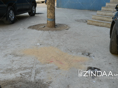 ХЭРГИЙН ГАЗАР: 13 давхраас унаж нас барсан хэргийн газраас гурван хүний гутлын мөр олджээ