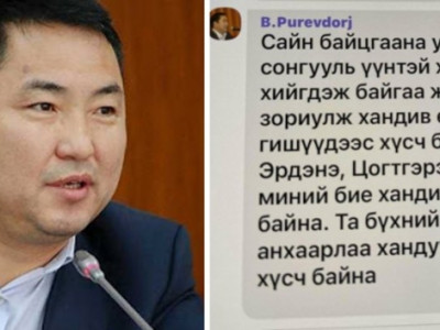 Б.Пүрэвдоржийн чат үнэн болохыг АН-ын удирдлагууд хүлээн зөвшөөрлөө