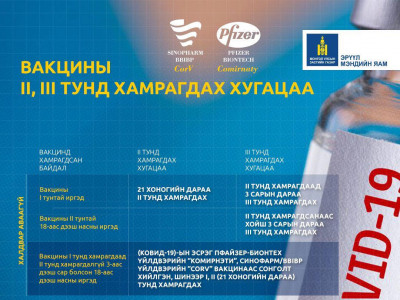 Халдвар авсан иргэд эдгэснээс хойш 21 хоногийн дараа III тунд хамрагдана