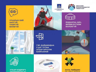 Угаарын эрсдэлээс урьдчилан сэргийлье