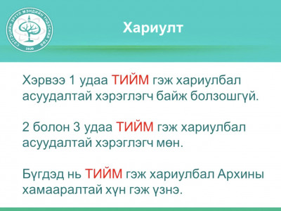 Архины хамааралтай эсэхийг дөрөвхөн асуултаар тодорхойлж болно