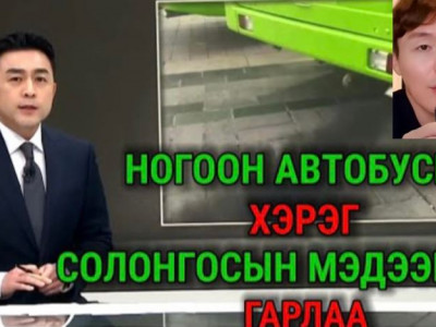 Золбоо: Солонгосын мэдээгээр ногоон автобусны луйврын талаар мэдээллээ