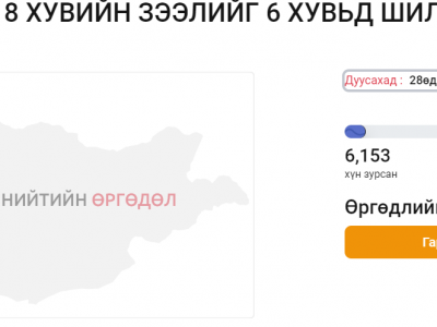 Ипотекийн 8 хувийн зээлийг 6 хувьд шилжүүлэхээр иргэдийн саналыг авч эхэллээ