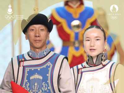 Монголын олимпын багийн тугчид