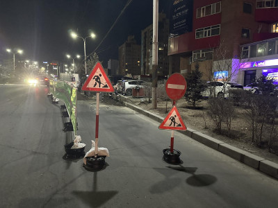 Зам засварын ажил өнөөдөр Зүүн дөрвөн замаас 25 дугаар эмийн сан хүртэлх зам засварын ажлаар эхэллээ