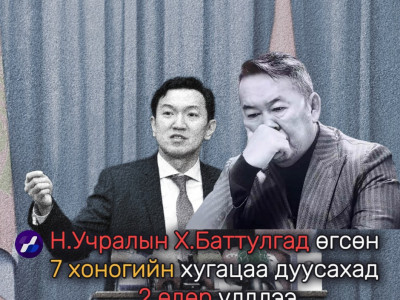 Н.Учралын Х.Баттулгад өгсөн 7 хоногийн хугацаа дуусахад 2 өдөр үлдлээ