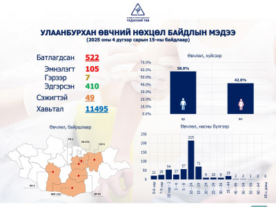 Улаанбурханы батлагдсан тохиолдол 522 боллоо 